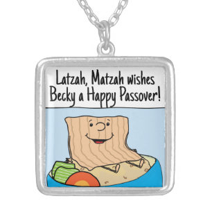 Passover Latzah Matzah Necklace