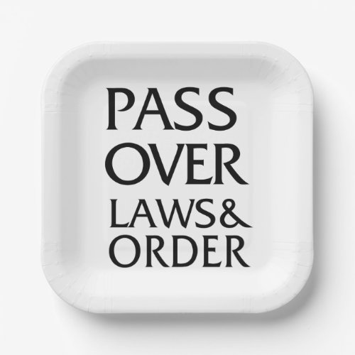 Passover Laws  Order Jewish Humor Gift Idea  Paper Plates