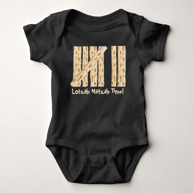 Passover Lotzah Matzah Time 7 Days Baby Bodysuit (Front)