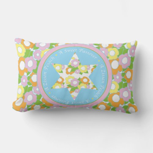 Passover Lumbar Pillow Floral Sweet Passover