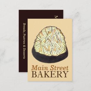 Passover Macaroon Cookie Jewish Bakery Kosher Food Business Card