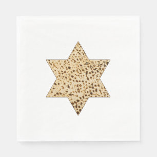 Passover Matzah Bread Star of David Paper Napkins