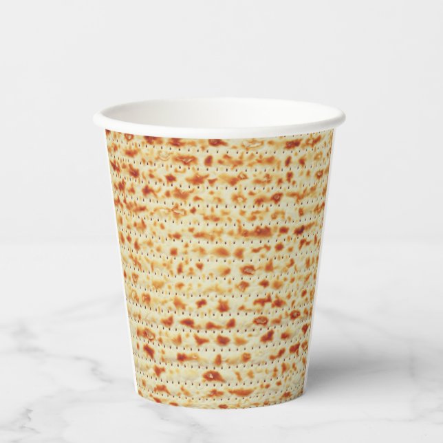 Passover Matzah decor Paper   Cups (Front)