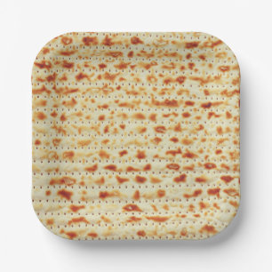 Passover Matzah decor Paper Plates