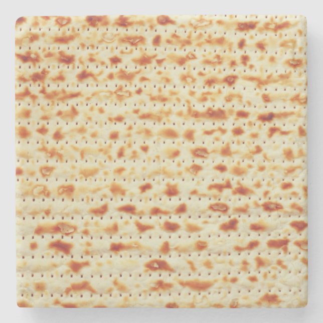 Passover Matzah decor Paper Plates Stone Coaster (Front)