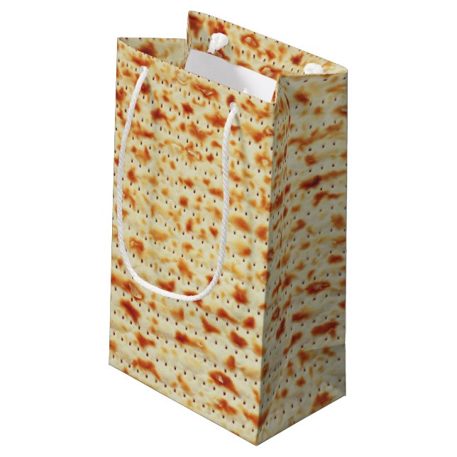 Passover Matzah decor   Small Gift Bag (Back Angled)