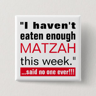 Passover Matzah Funny Button