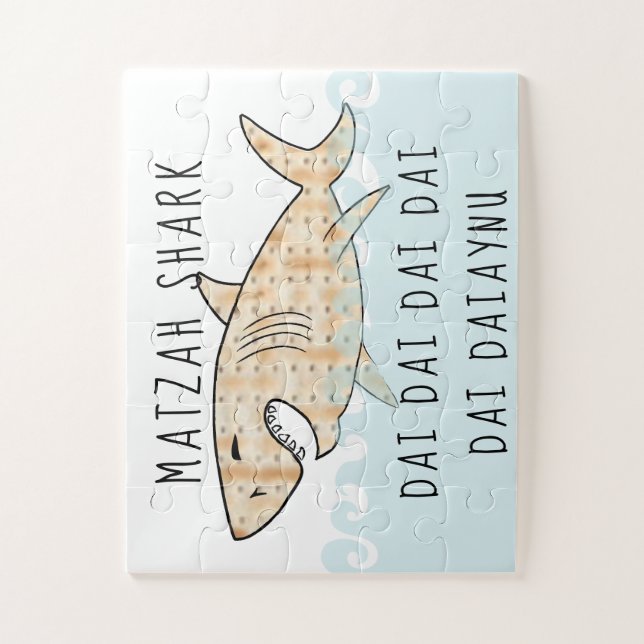 Passover Matzah Shark Daiaynu Jigsaw Puzzle (Vertical)