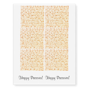 Passover Matzo Seder Haggadah 4Sarah Temporary Tattoos