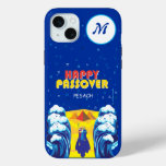 Passover MONOGRAM Exodus Red Sea Pop Art Pesach iPhone 15 Plus Case