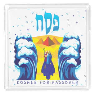 Passover Moses & Israelites' exodus from Egypt Acrylic Tray