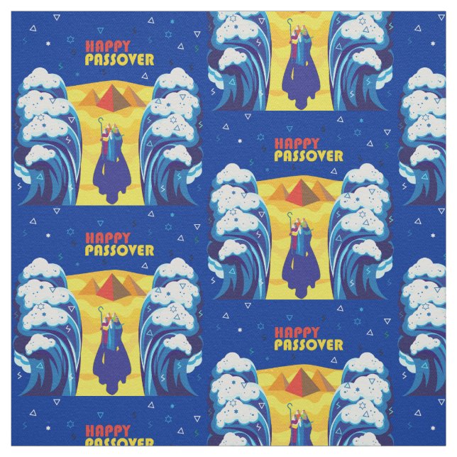 Passover Moses & Israelites' exodus from Egypt Fabric (Swatch)