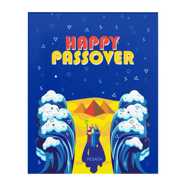 Passover Moses & Israelites' Exodus Pop Art Paint (Front)