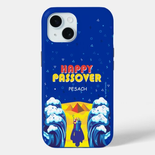 Passover Moses  Israelites Exodus Pop Art Paint iPhone 15 Case