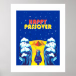 Passover Moses &amp; Israelites&#39; Exodus Pop Art Paint Poster