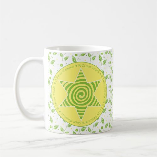 Passover Mug 11oz A Sweet Passover GreenYellow