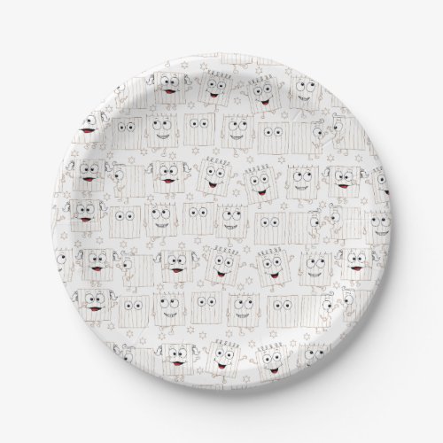 Passover Paper Plate Matzah Pattern