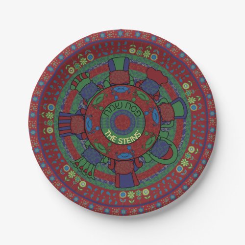 Passover Paper Plate The Seder Table Pattern