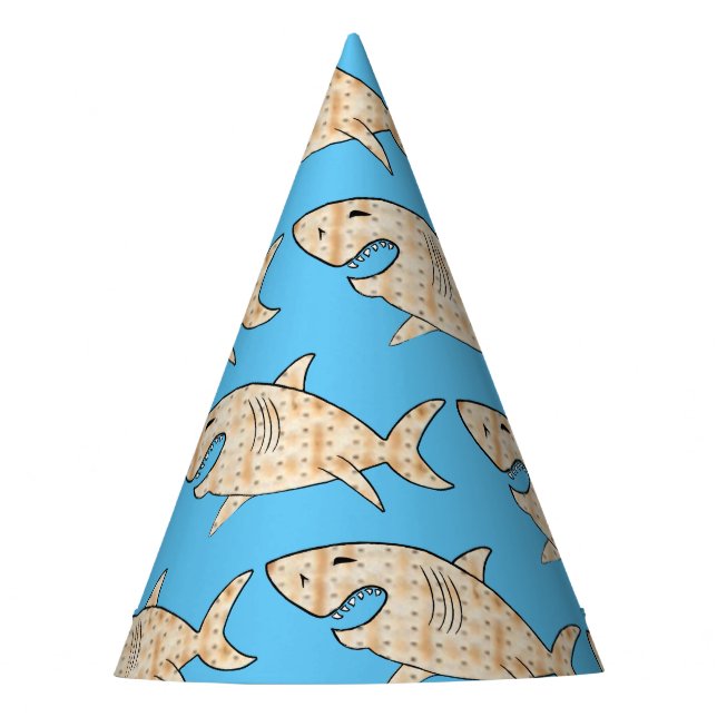 Passover Party Hat Matzah Shark (Front)