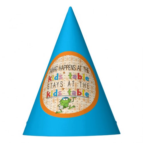 Passover Party Hat The Kids Table