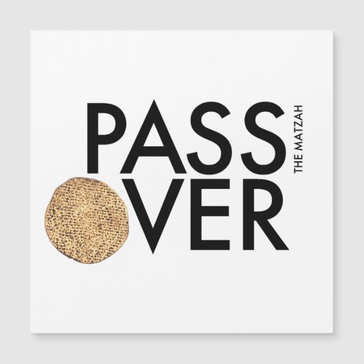 Passover - PASS the matzah OVER - Seder Pesach (Front)