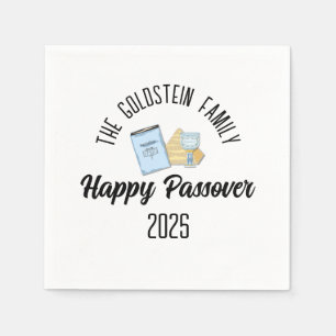 Passover Personalized Family Name  Napkins