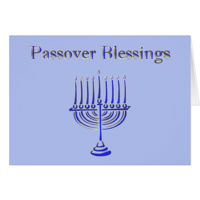 Passover Pesach Greeting Shalom Jewish Hebrew Star Greeting Cards