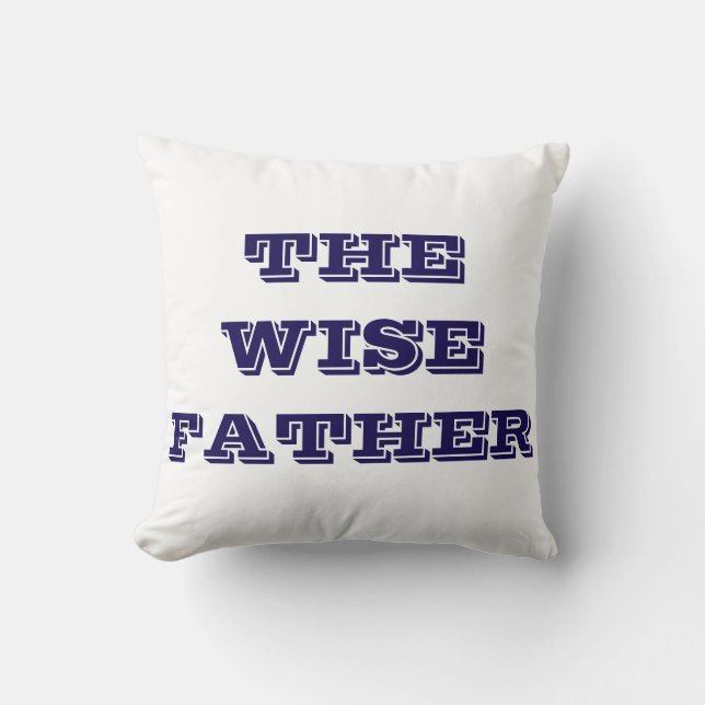 PASSOVER  PESACH PILLOW THE WISE FATHER (Front)