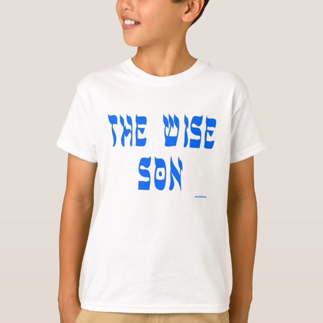 PASSOVER PESACH  SEDER SHIRT "THE WISE SON" (Front)