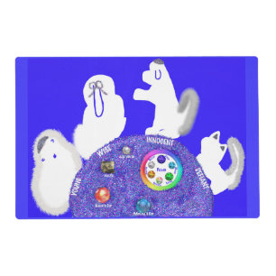 Passover Pesach Seder table with animals Placemat