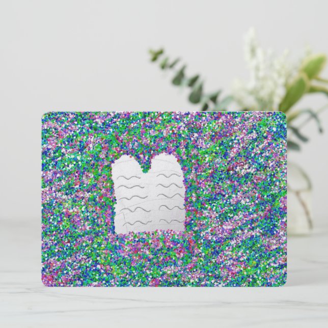 Passover Pesach Ten Commandments  Holiday Card (Standing Front)