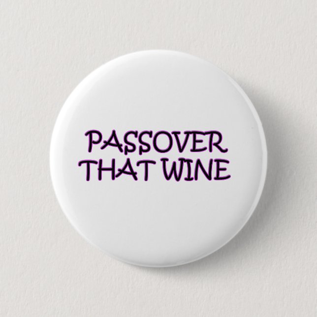 PASSOVER PINBACK BUTTON (Front)