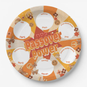 Passover Power-Retro Paper Plates