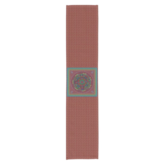 Passover Runner The Seder Table Burgundy 14 x 72 (Front)