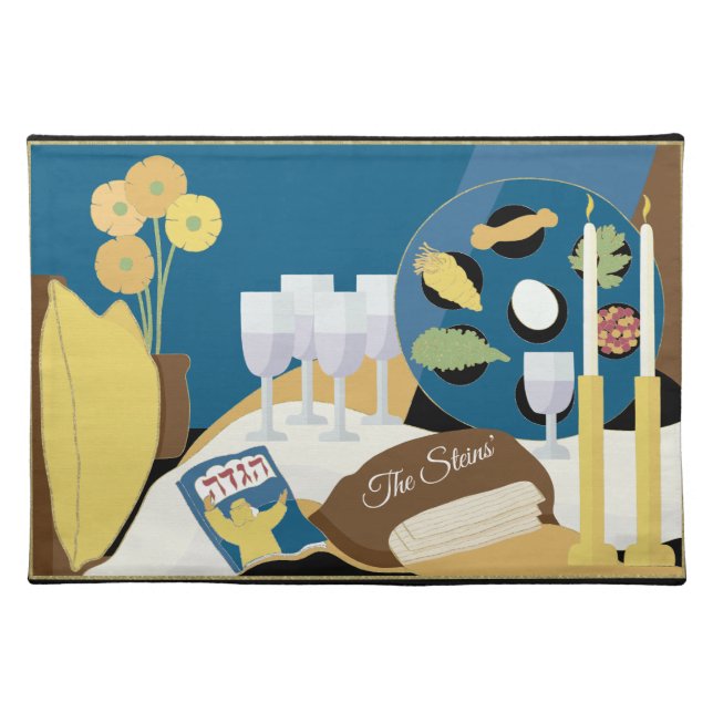Passover Seder Cloth Placemat (Front)