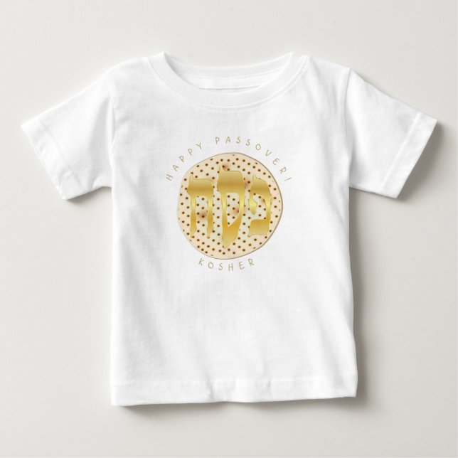 Passover Seder Kosher Matzah Pesach Baby T-Shirt (Front)