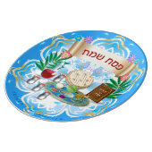 Passover Seder Kosher Pesach Dinner Plate (Side)