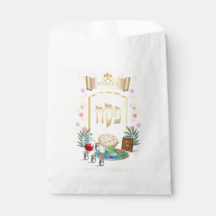 Passover Seder Kosher Pesach Symbols Favor Bag