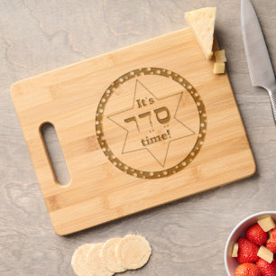 Passover Seder Time Engraved Cutting Board