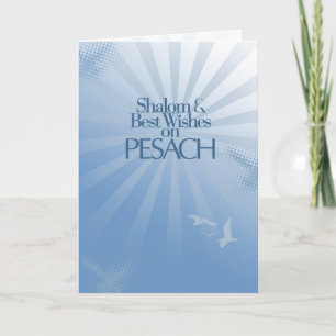 Passover Shalom and Best Wishes Card