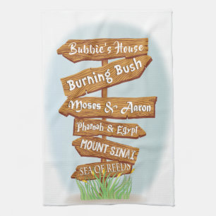 Passover Signs of the Times Kitchen Towel