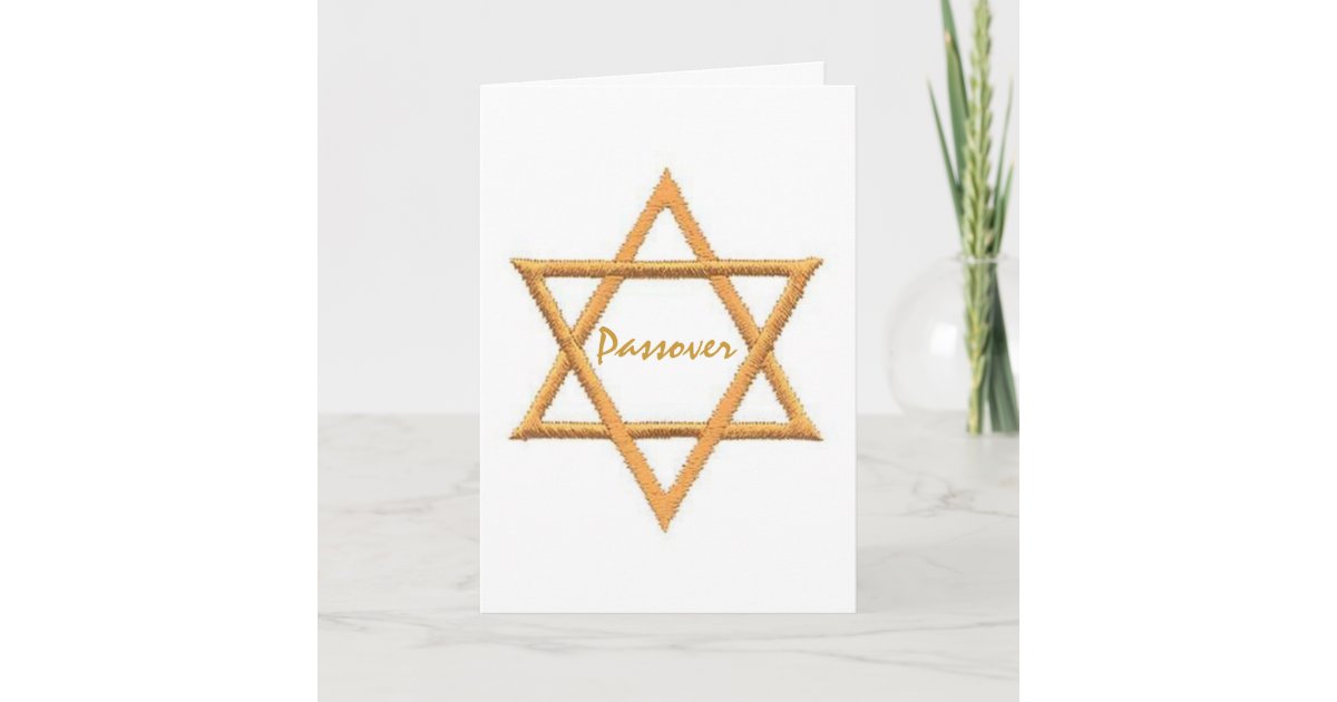 Passover Star of David Card | Zazzle