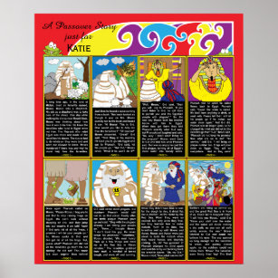 Passover Story Poster 20" x 24" Matte Finish