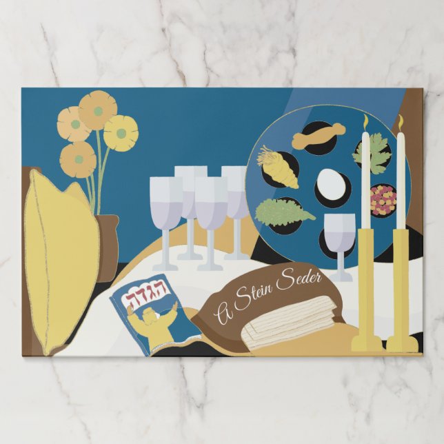 Passover Tearaway Placemat Pad/A Seder Dinner (Front)