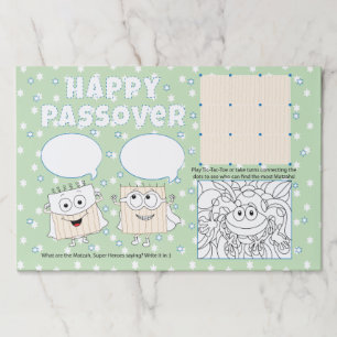 Passover Tearaway Placemat Pad/"Passover Activity"