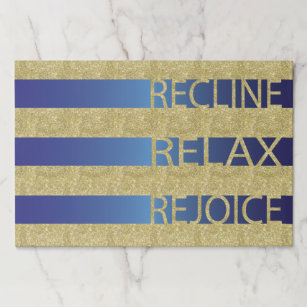 Passover Tearaway Placemat/Recline, Relax, Rejoice Paper Pad