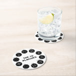 Passover The 10 Plagues Black And White Seder  Round Paper Coaster at Zazzle