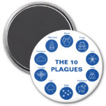 Passover The 10 Plagues Blue And White Seder Magnet at Zazzle