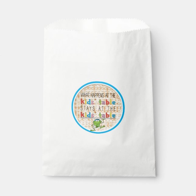 Passover The Kids' Table Party Favor Bag (Front)