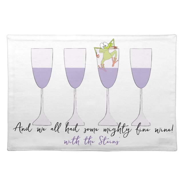 Passover the Wine Cloth Placemat (Front)